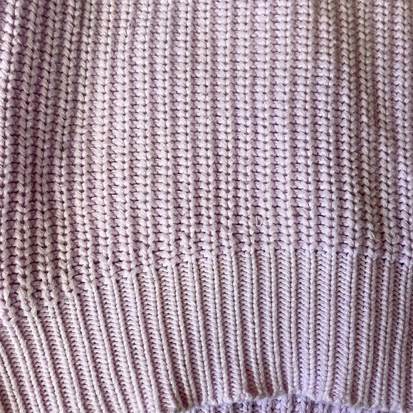 French Connection Roll Neck Oversized Knitted Sweater Lavender Small - Picture 3 of 4
